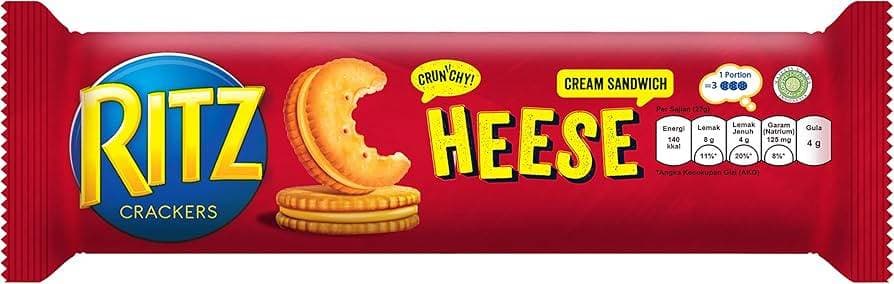 Biscuits Ritz Cream Sandwich Cheese 118 gm (b1g1)