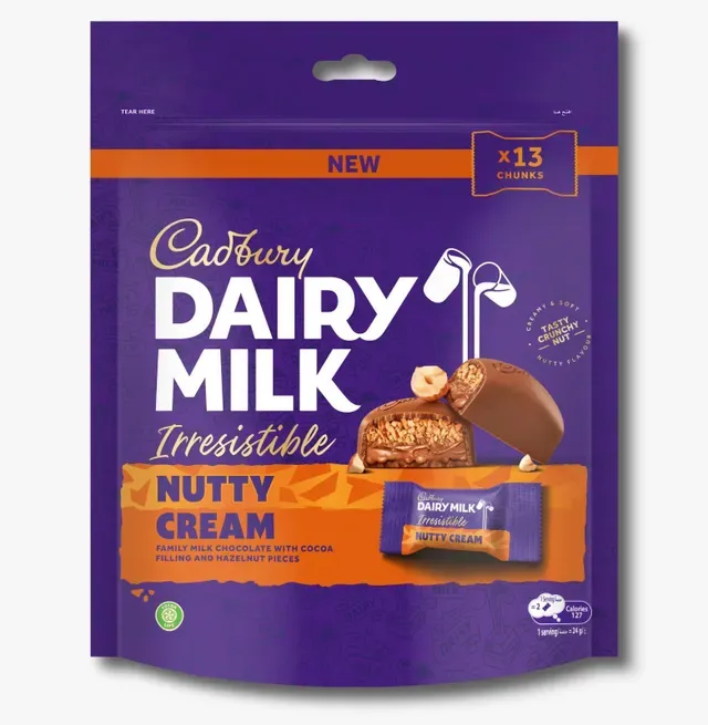 Cadbury Dairy Milk Mini Chocolate Nutty Cream 136.5 Gm