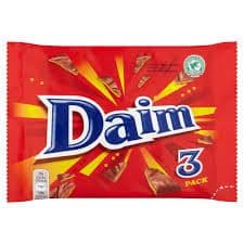 Daim Chocolate Bar 3 Pack Multipack 84g (3 x 28g)