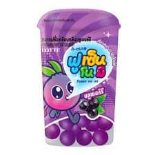 Lotte Fusen no Mi Chewing Gum Blueberry Flavour 15g