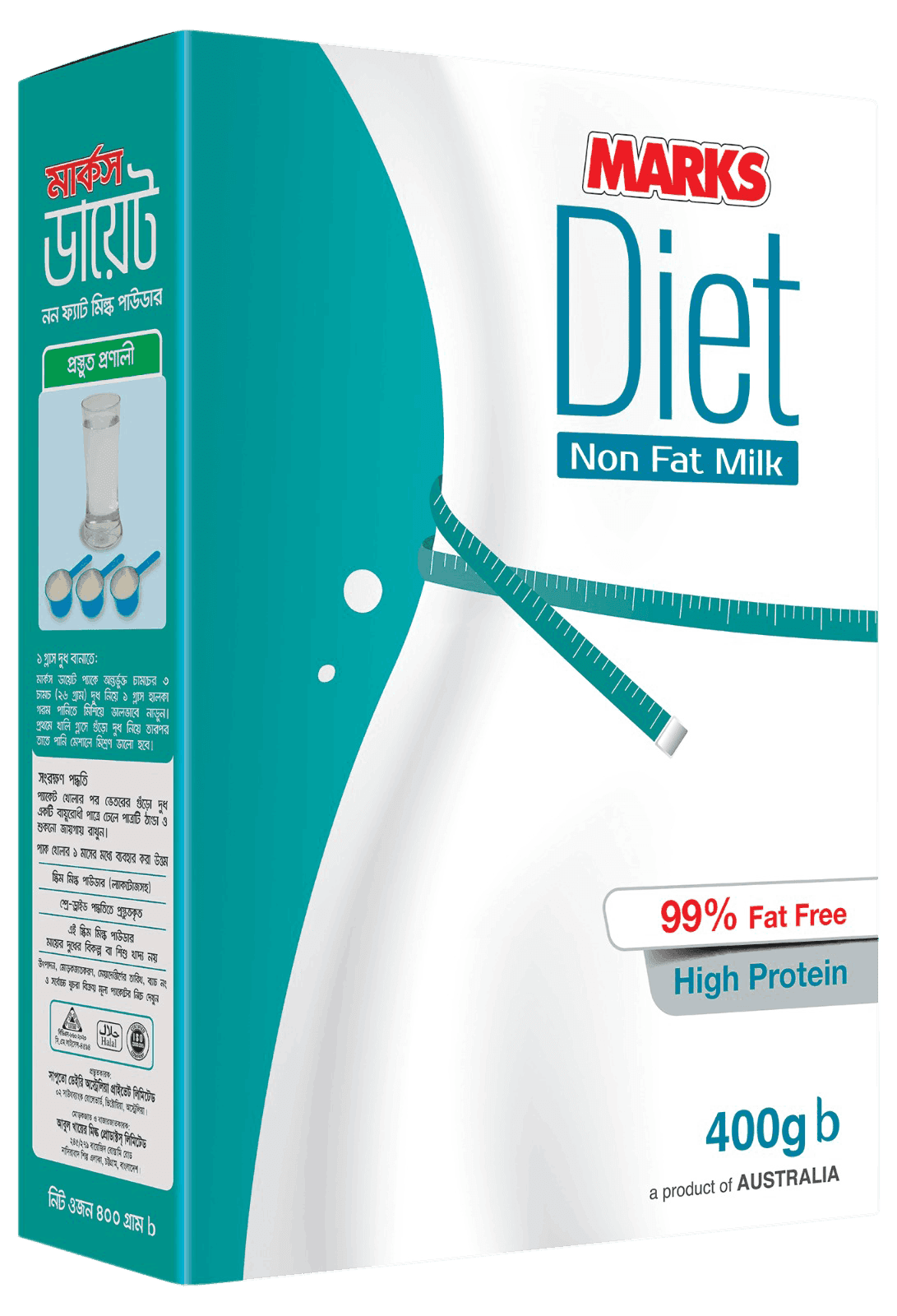 Powder Milk Marks Diet Non Fat 400 gm