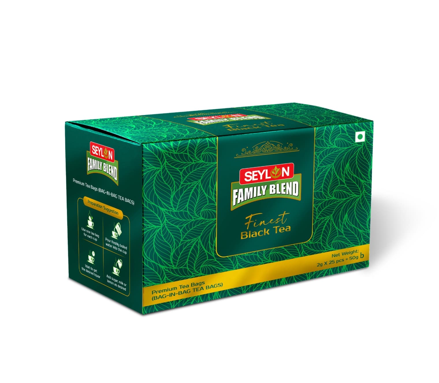 Seylon Family Blend Finest Black Tea Premium Tea bag 50g