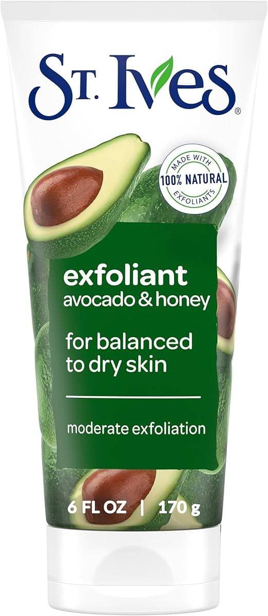 St. Ives Facial Scrub Exfoliant Avocado & Honey For Balanced to Dry skin 170g